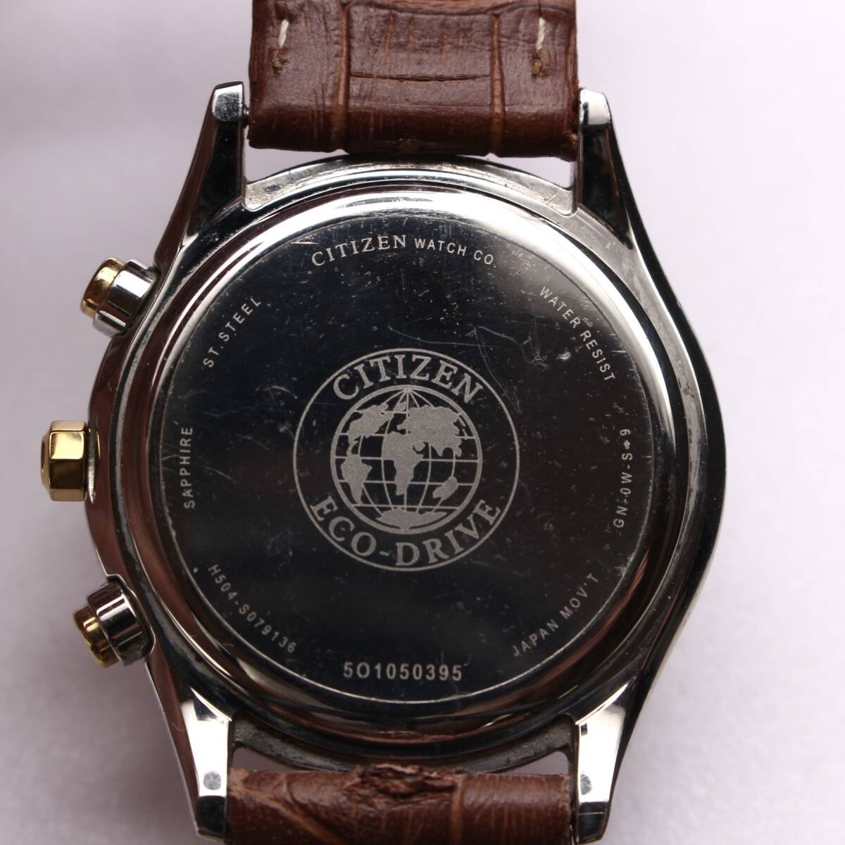 CITIZEN Eco-Drive H504-S079136 MOP Dial Chronograph Women’s Watch Stone Bezel