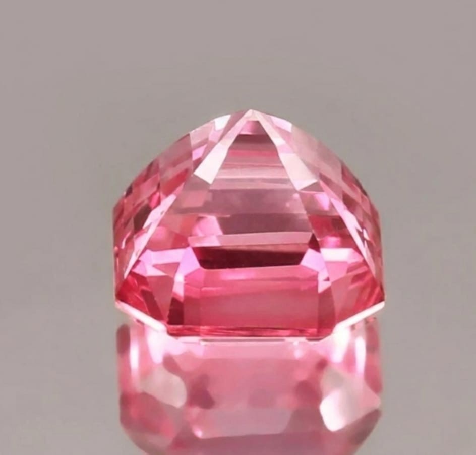2 CT Fancy Pink Color Asscher Cut VVS1 Moissanite Diamond 7.50MM Gemstone + Gift