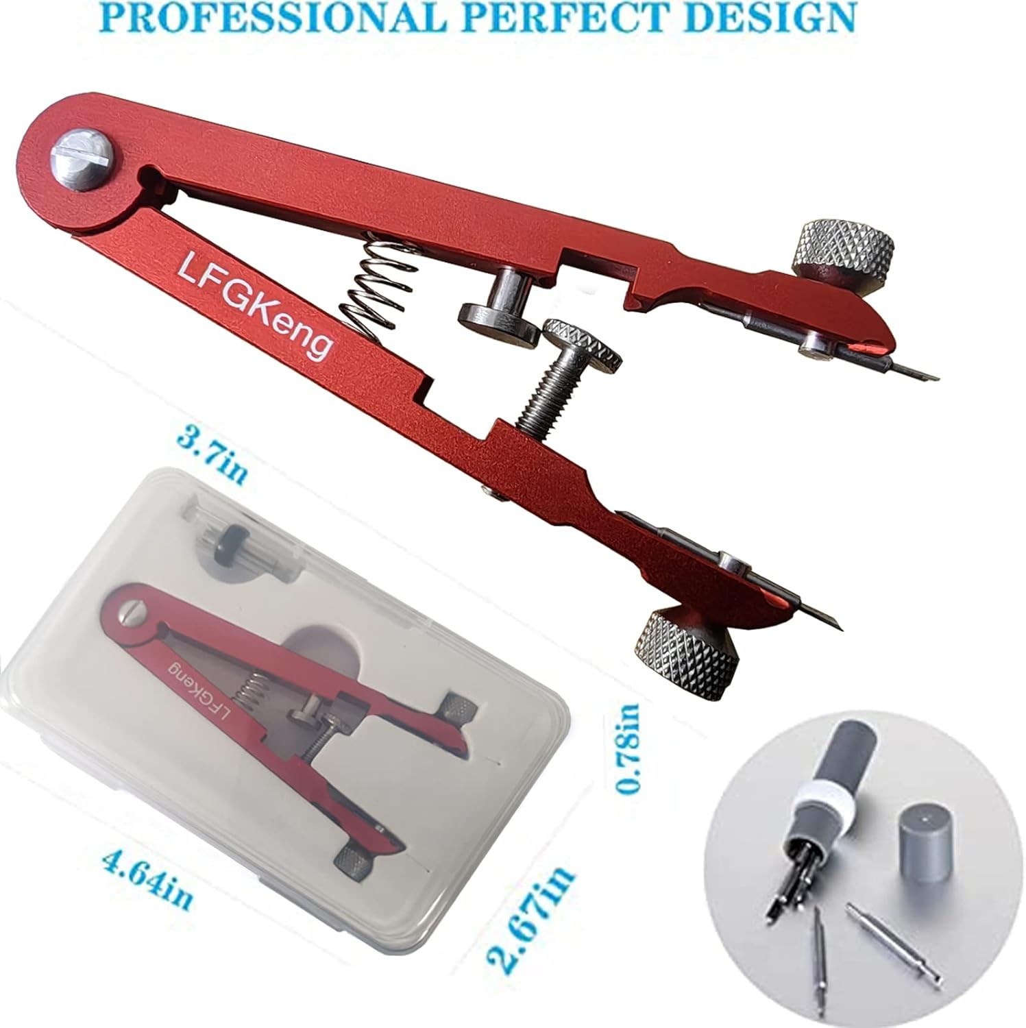 Watch Spring Bar Pliers Alloy Steel Tool Kit for Band Replacement Travel