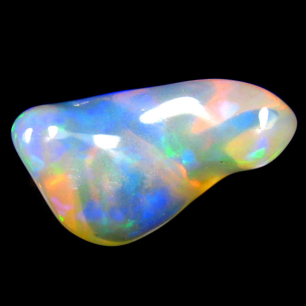 7.69 ct Fancy (20 x 10 mm) Unheated / Untreated Play of Colors Rainbow Opal