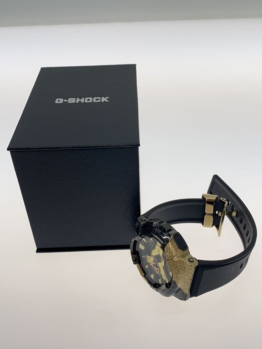 CASIO Quartz Watch G SHOCK Digital Analog Rubber GLD BLK SS