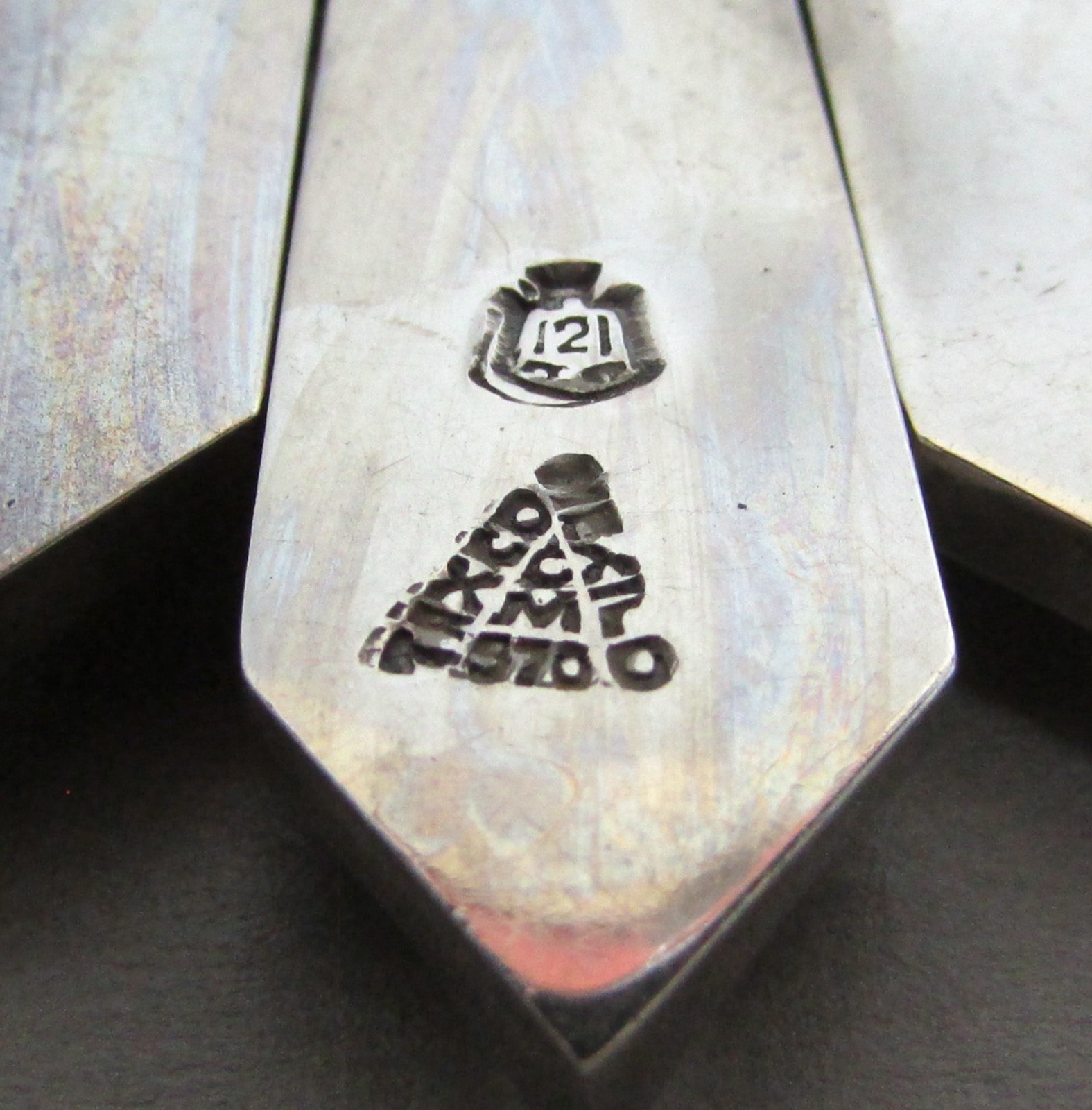 Necklace, Collar, Antonio Pineda, Chevrons, 15.5” 178.6 g. Sterling,970, Taxco
