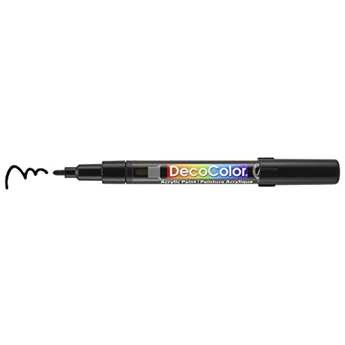 DecoColor Fine Tip Paint Marker Set 4/Pkg – Black, White, Gold And Silver