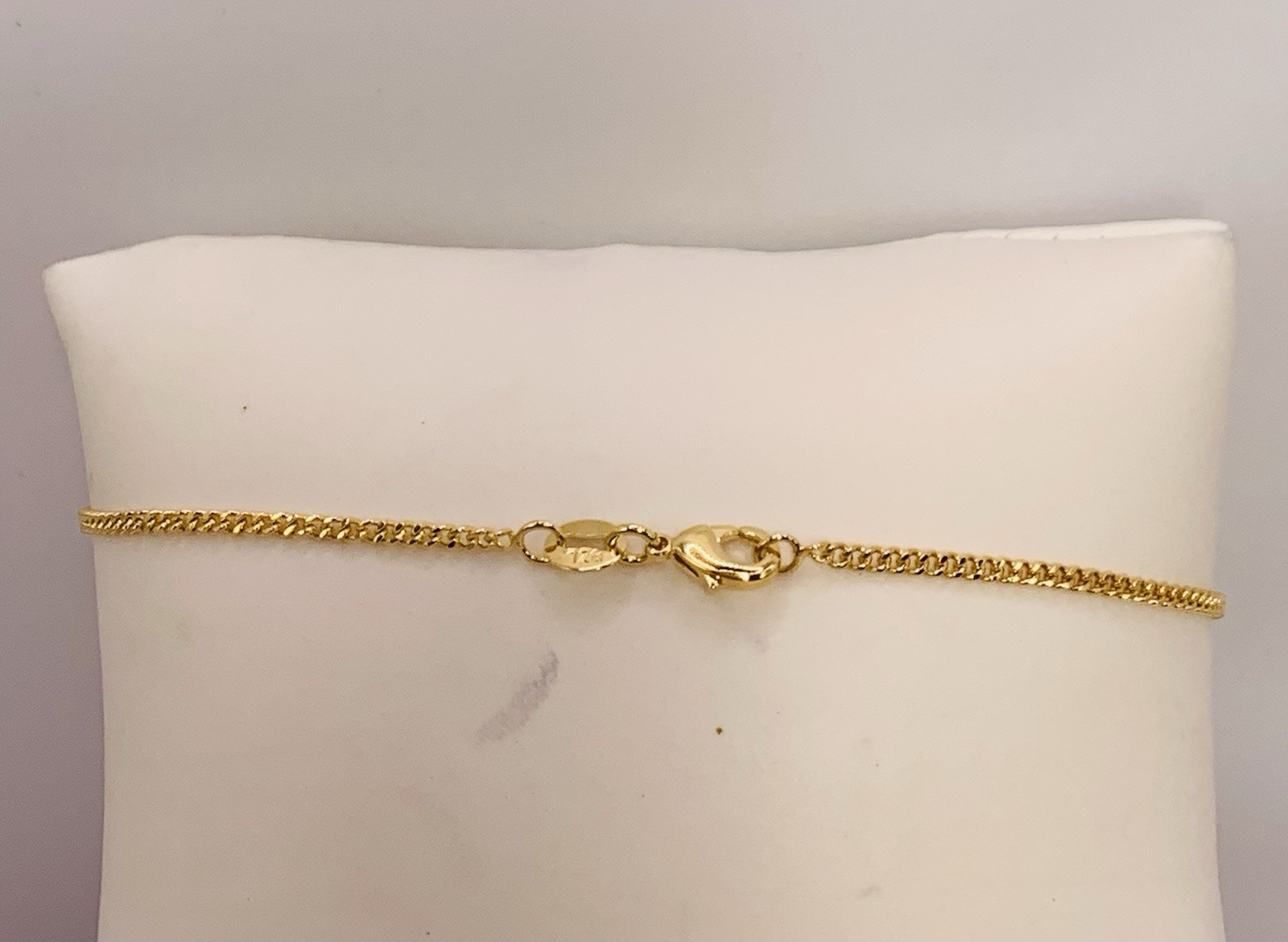 18k Gold Filled 15.9” Length Chain Weight-3.06 Gram, 1.7mm Wide. (#NC13)