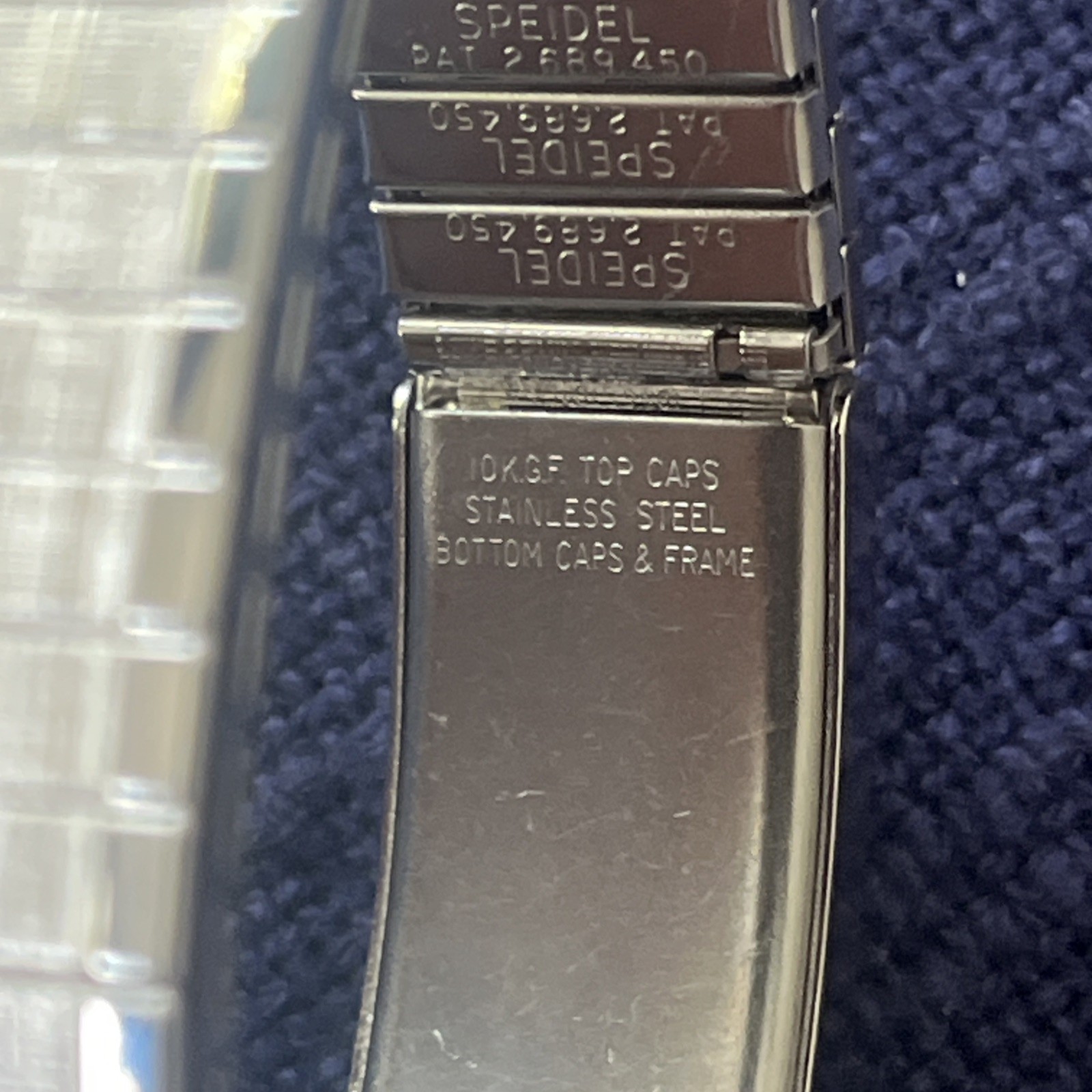 SPIEDEL 10K GOLD FILLED CAPS PHOTO BRACLET