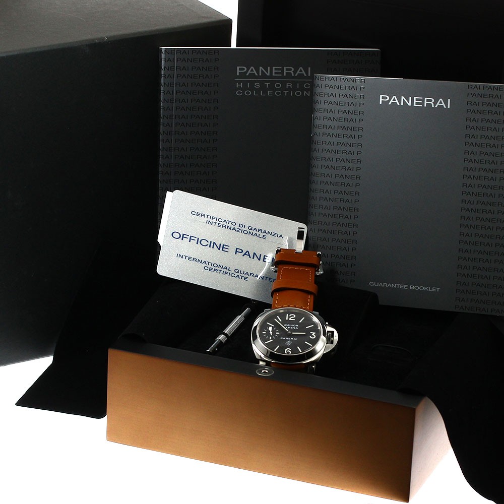 PANERAI Luminor Marina PAM00005 black Dial Hand Winding Men’s Watch_878217