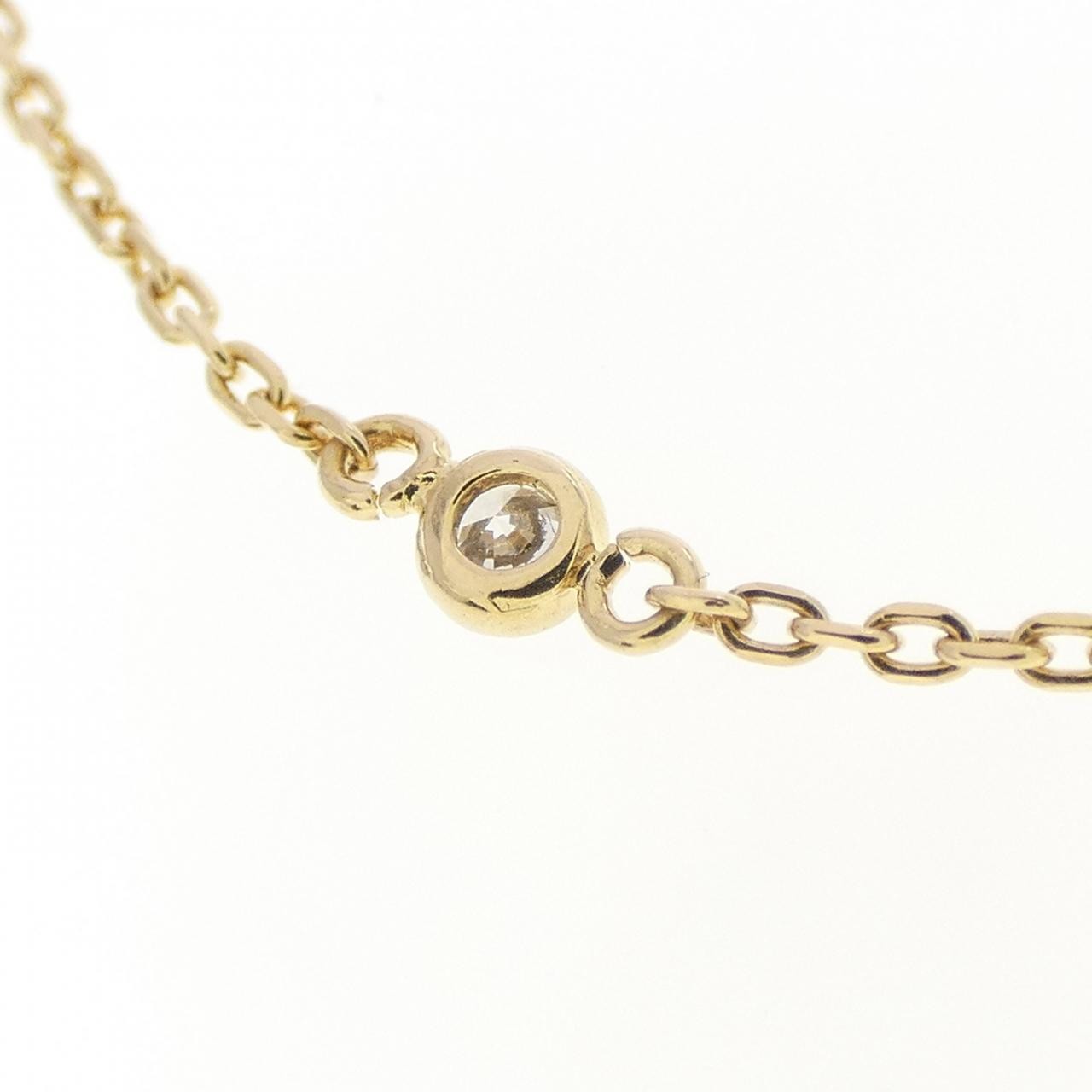 Authentic 18K Yellow Gold Diamond Necklace 0.27CT #230-000-664-6713