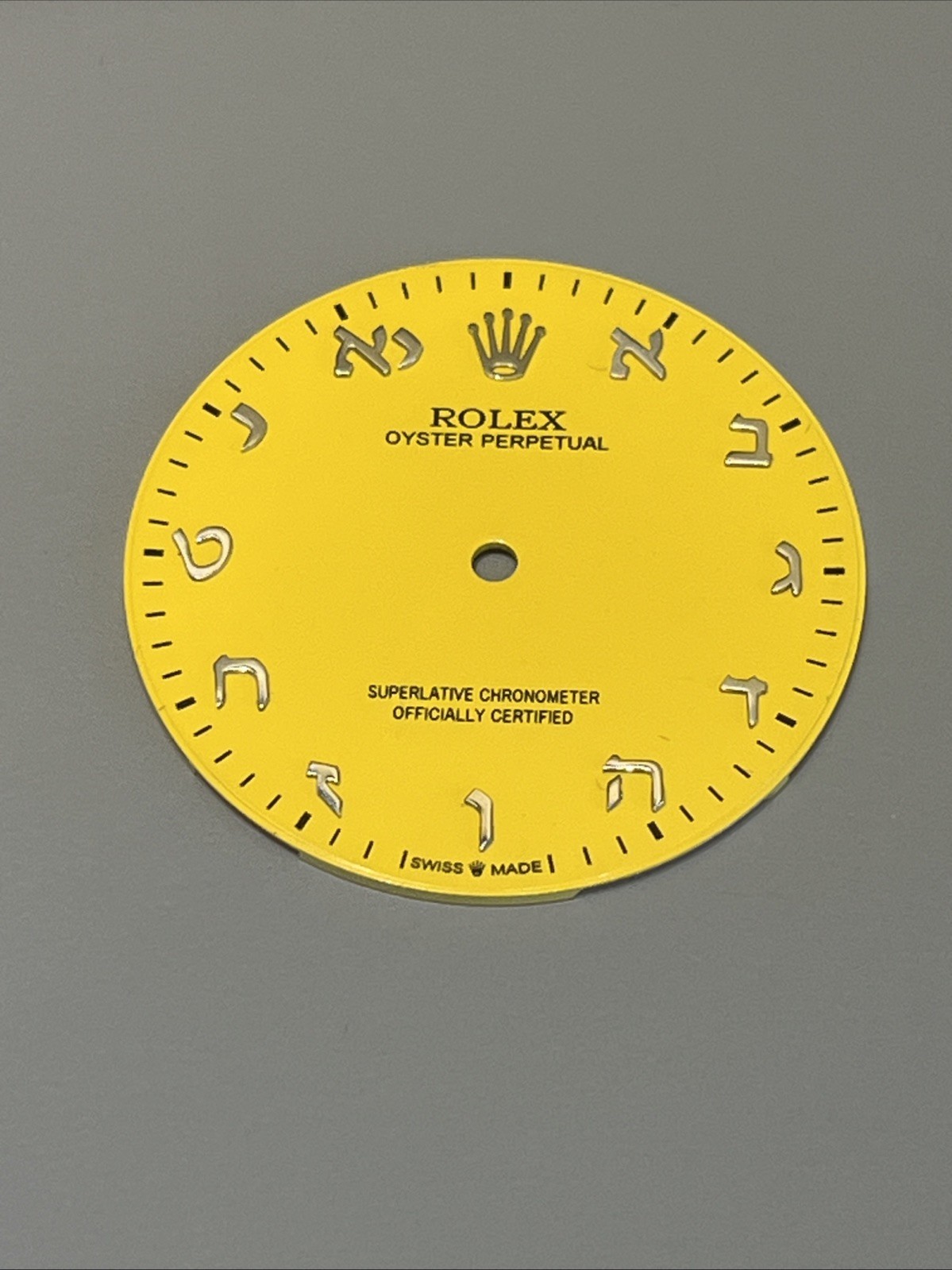 Non Genuine Rolex Oyster Perpetual Hebrew Dial 41mm