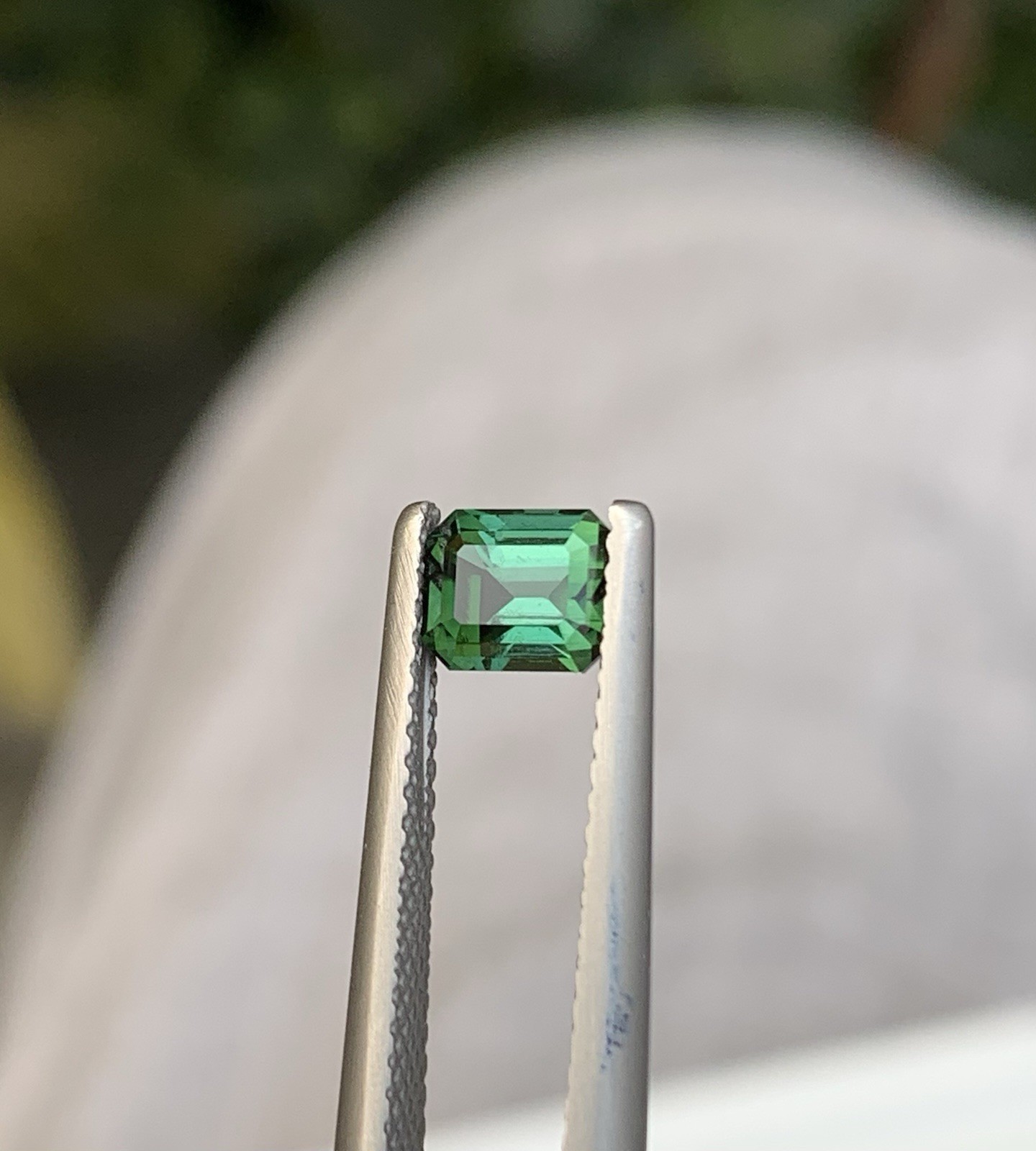 0.82 Carat Natural Green Tourmaline – 5mm Emerald Cut Afghanistan Loose Gemstone