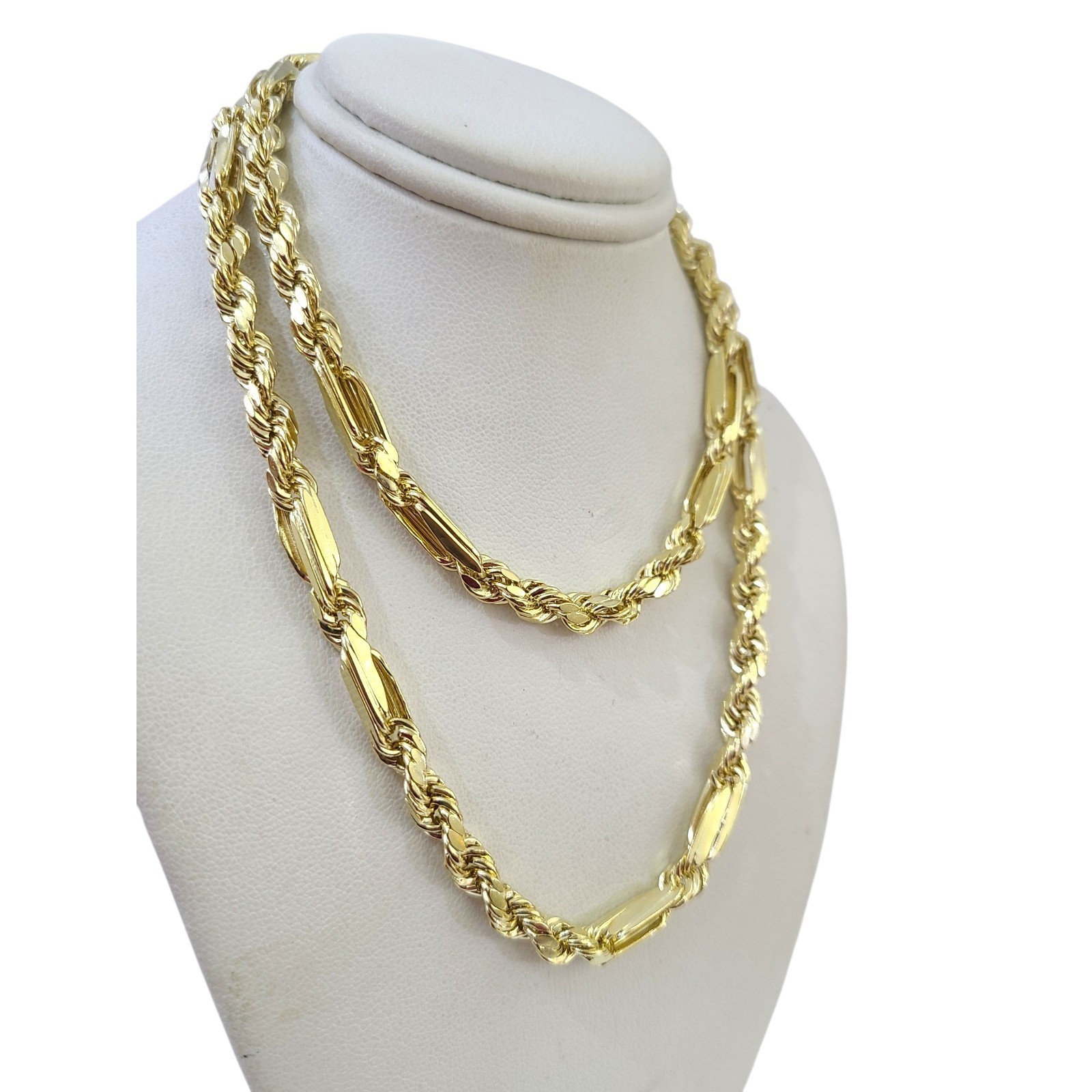 Real 14k Yellow Gold Milano Rope Chain 6mm Necklace 18″-30″ in Men Women