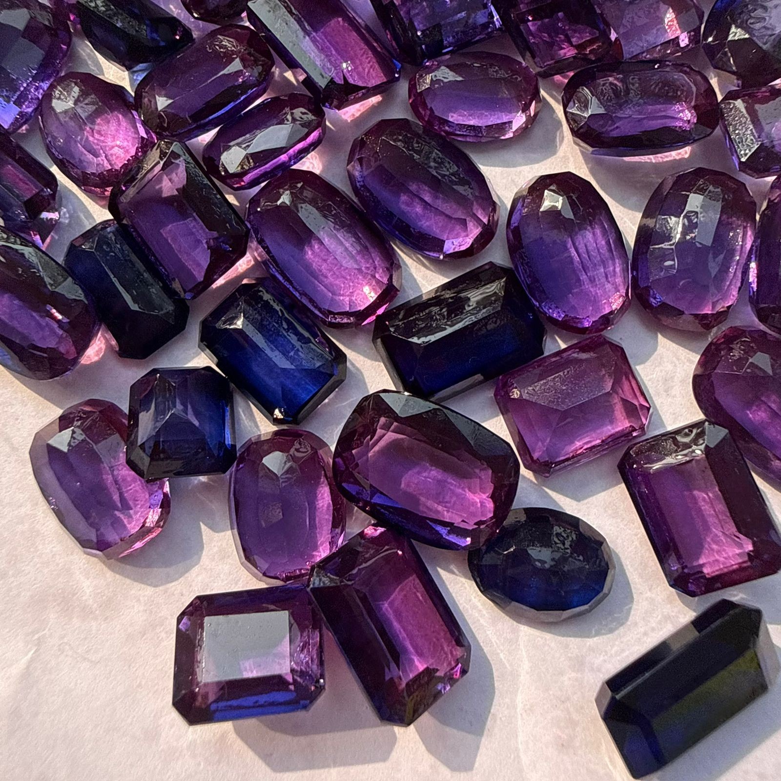 250 Ct Natural Purple Tanzanite Lot – Mixed Shapes – Premium Loose Gemstones