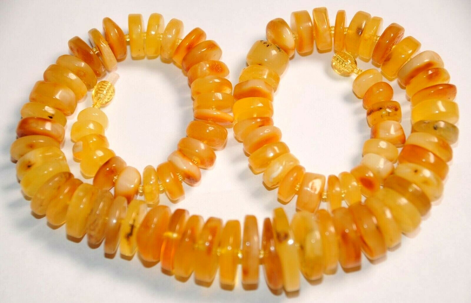 ✅51 cm =65gr RUSSIAN SOVIET BALTIC AMBER BEAD NECKLACE 琥珀 BRACELET STONE PENDANT