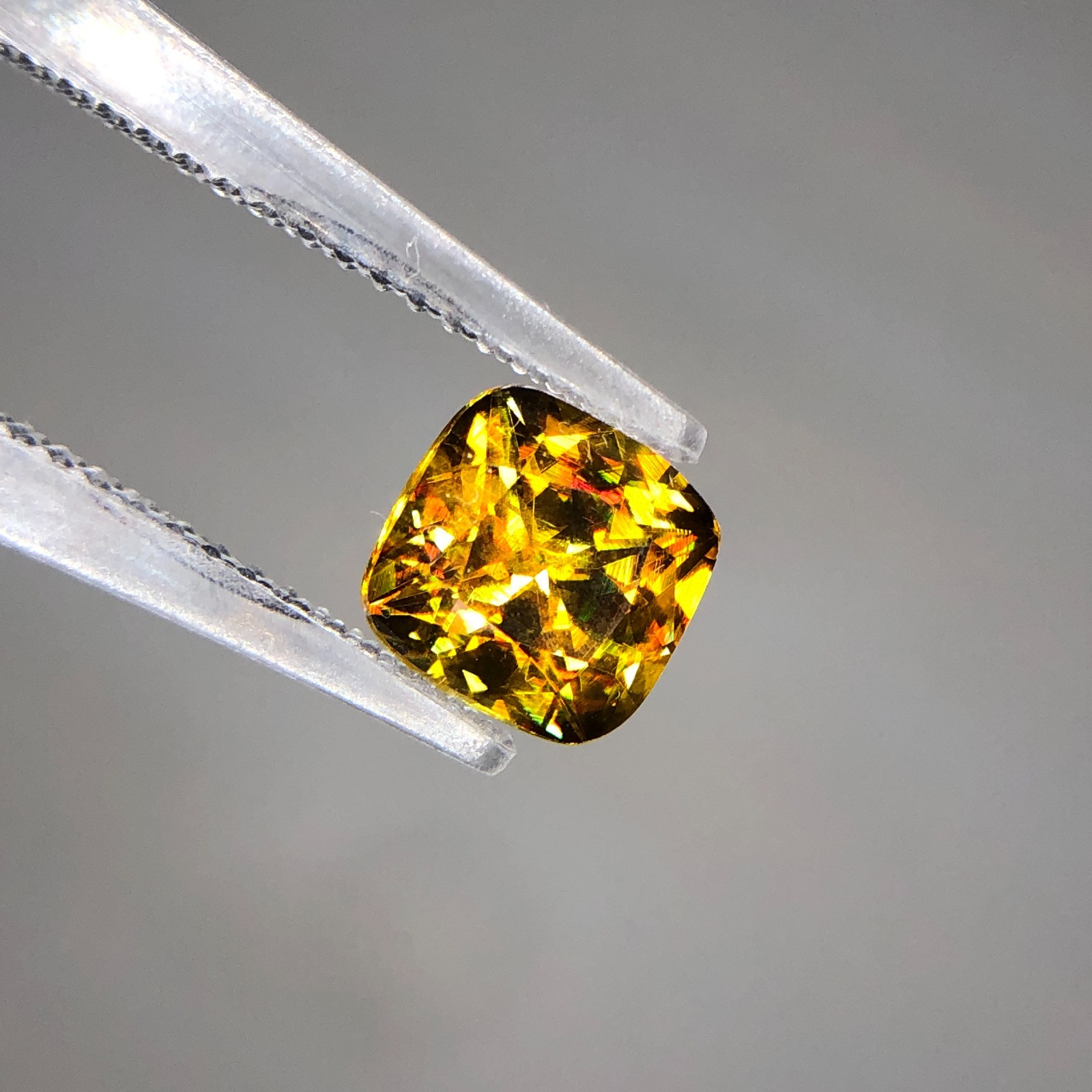 1.45 Ct Natural Full Fire Sphene Titanite | Cushion Cut Gemstone | For Jewelry