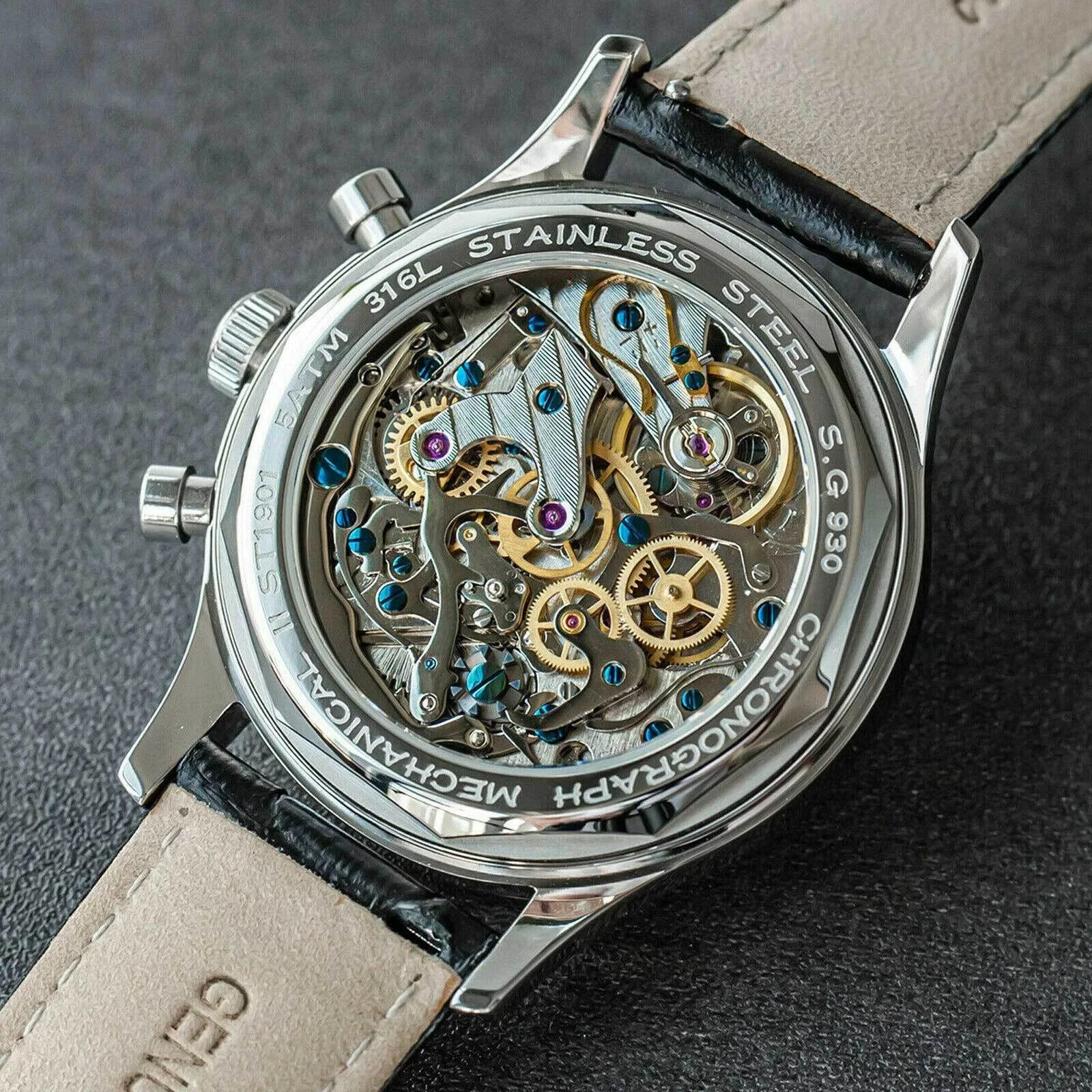 Sugess 1963 Panda LE ST1901 Swan Neck Sapphire Chronograph 40mm BNIB