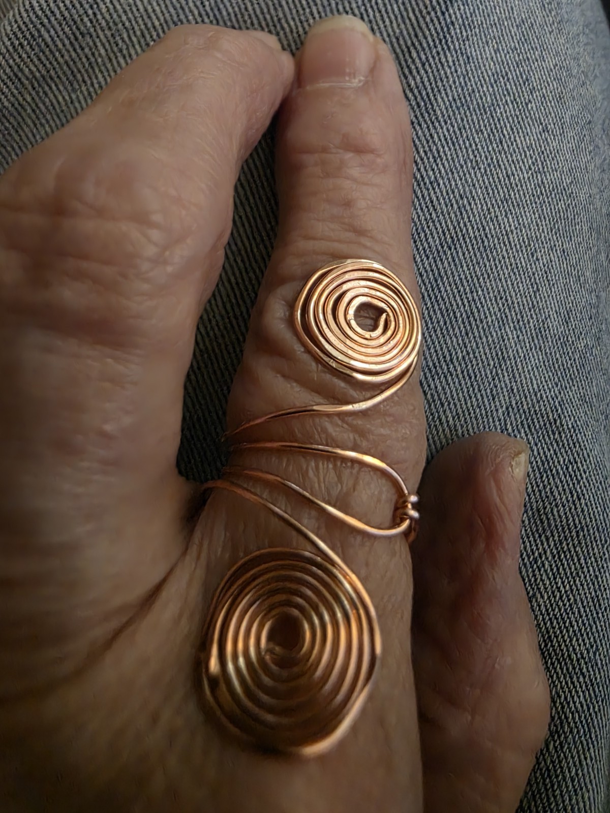 USA Mined Copper Hand Crafted Ring ~Healing Effects of 99.9% Copper Size 8 1/2