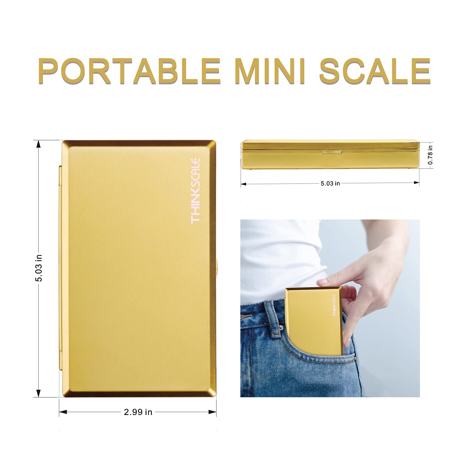 Milligram Scale, 50g/0.001g High Precision Mg Scale, Jewelry Scale with Tare,…