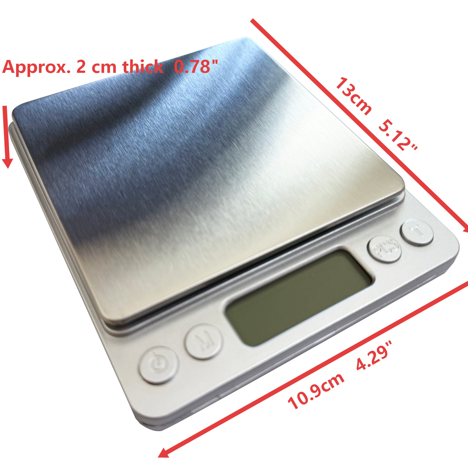 2000g x 0.1g Digital Scale for Jewelry Gold Silver Coin Gram Laboratory Accuracy