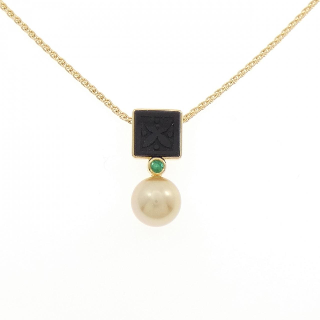 Authentic Tasaki White Butterfly Pearl Necklace 0.4″ #230-000-364-6693
