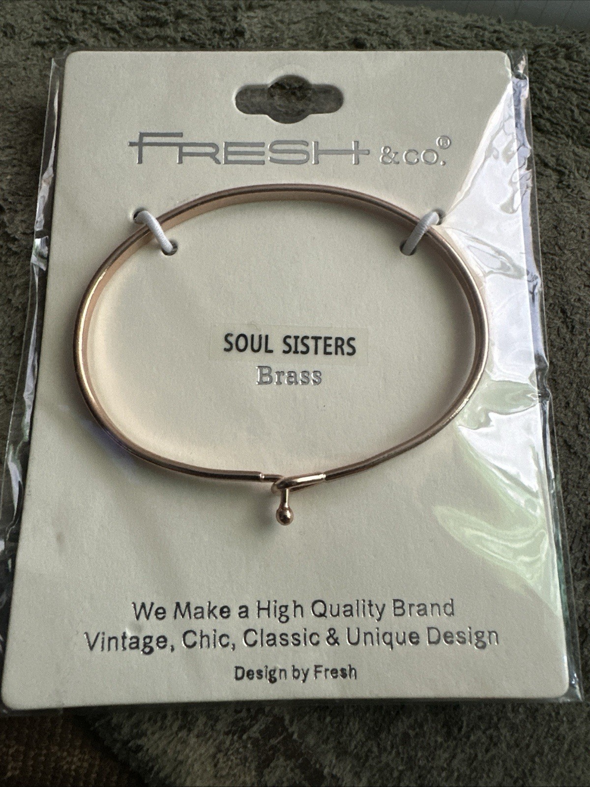 Fresh And Company” Soul Sister” Brass Bracelet