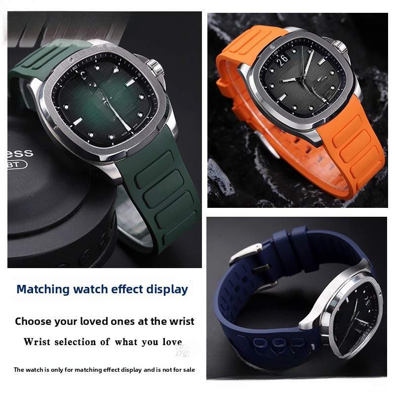 Quality Waterproof Rubber Watch Straps Quick Release for Mido Multifort M049.526