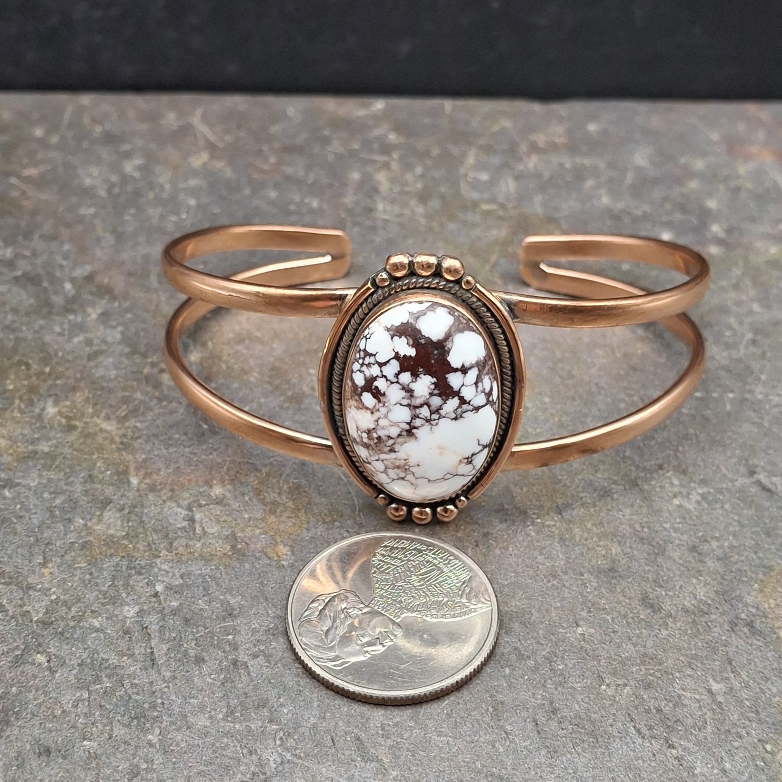 Wild Horse Solid Copper Cuff Bracelet Cowgirl Southwestern Native Style 6-7.5