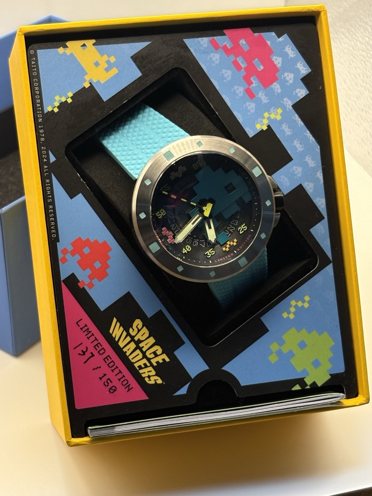Nubeo Cassini Space Invaders Automatic LE#137 50mm Box & Papers