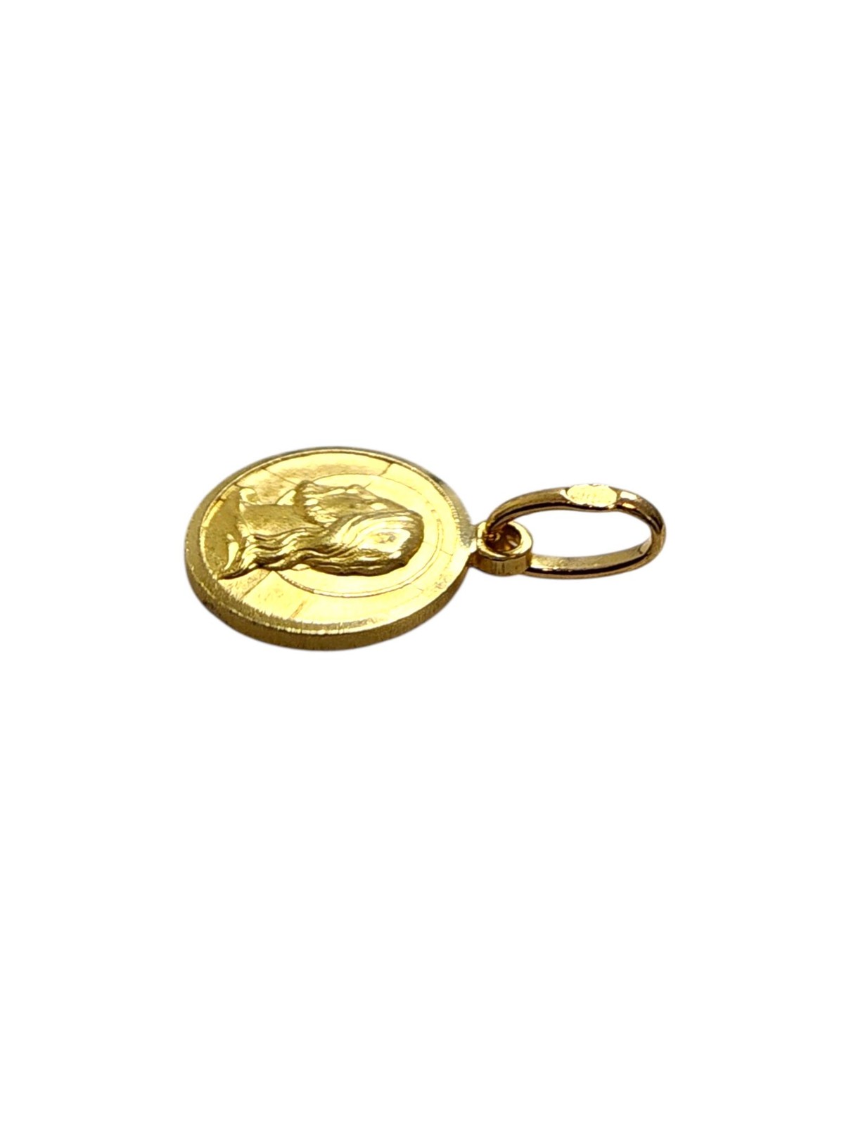 14K Yellow Gold Dio Ti Protegga “May God Protect You” Pendant #25528