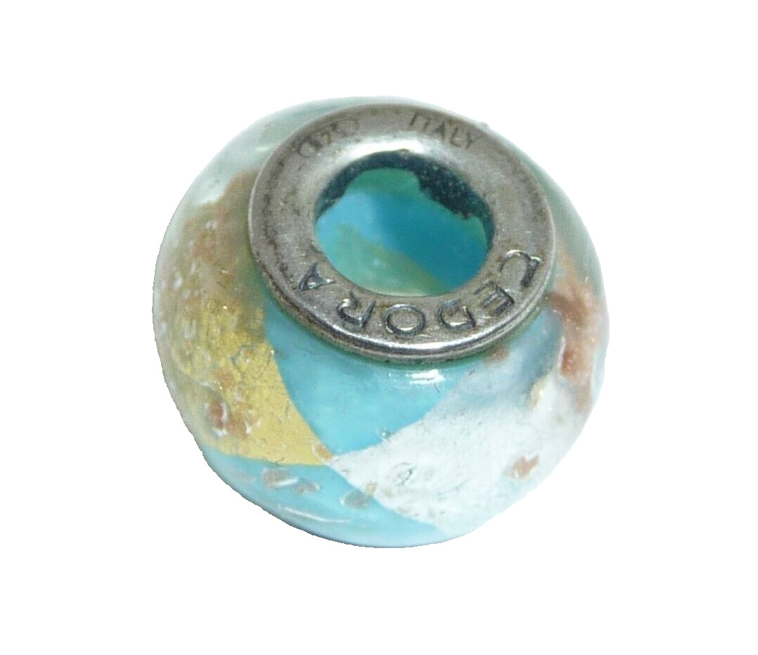 ORIGINAL TEDORA AUTHENTIC MURANO GLASS BEAD VETRO STERLING ARGENTO 925