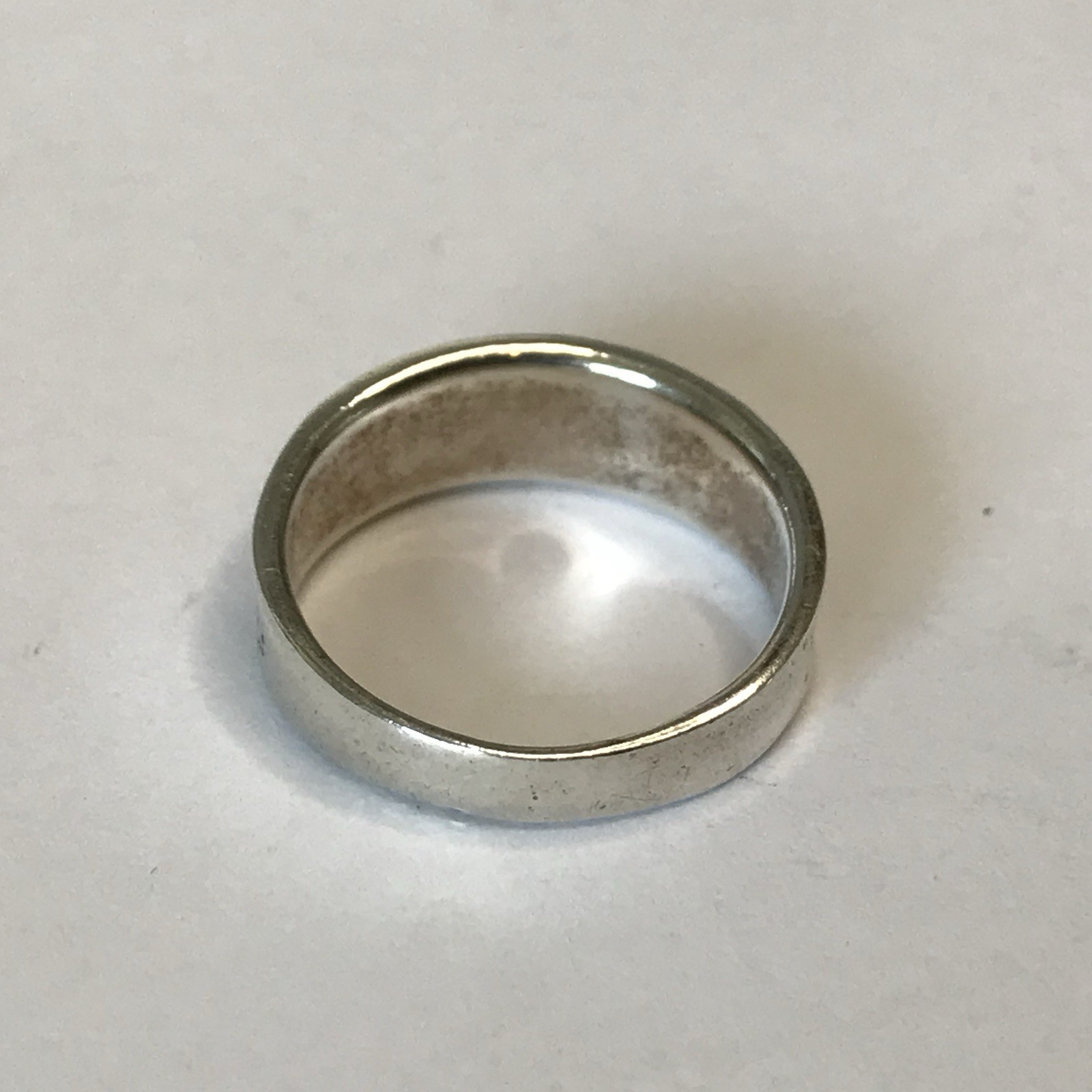 PETER STONE 925 Sterling Silver Vintage Dolphin Band Ring Size 5.75 3.15grams