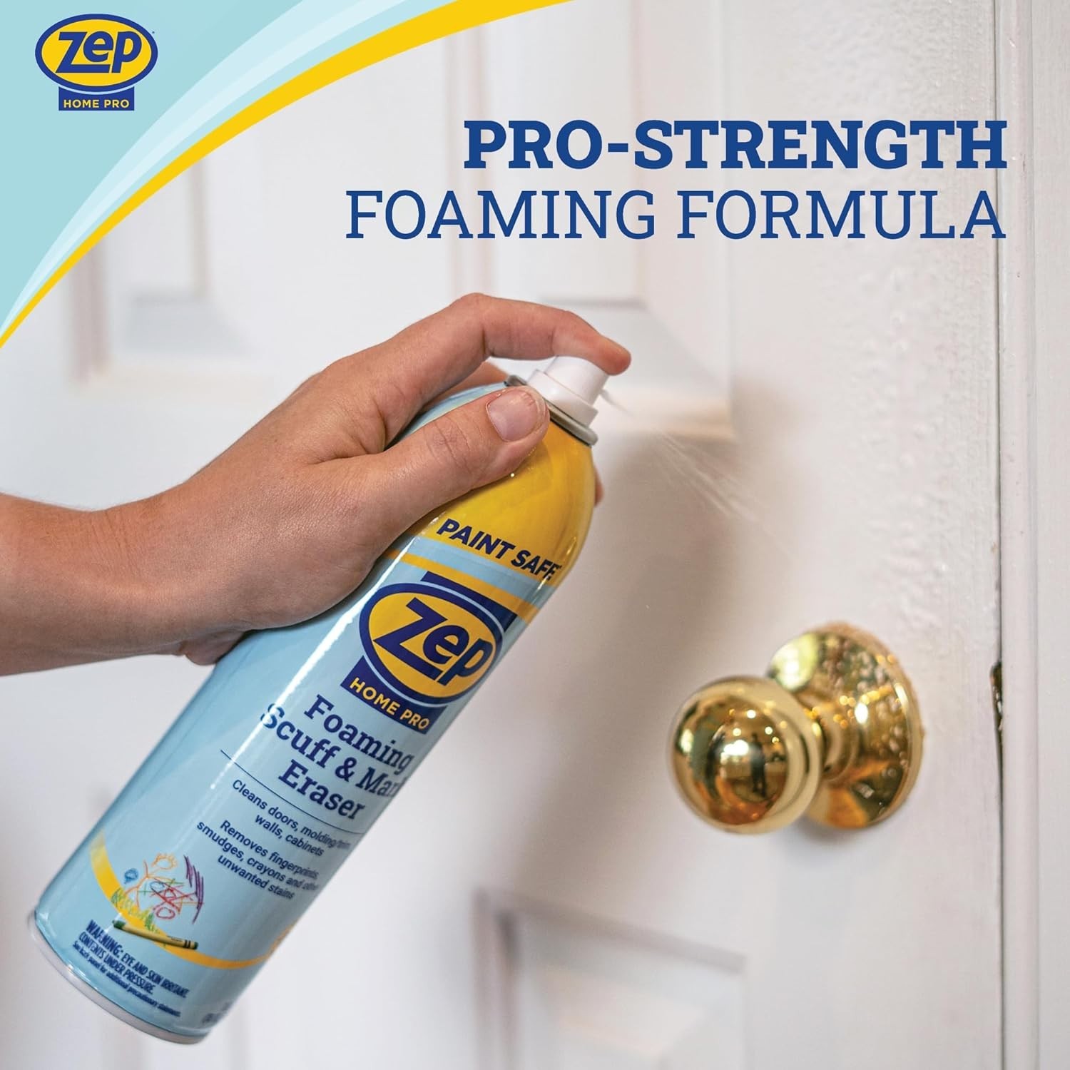 Zep Home Pro Foaming Scuff & Mark Eraser, Paint Safe 18 Fl Oz (Pack of 1)