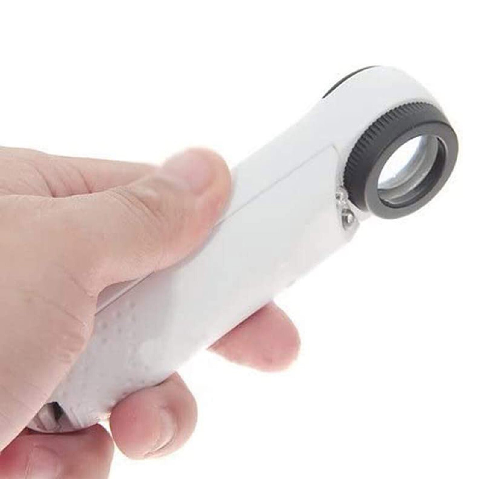 40X Magnifying Magnifier Glass Jeweler Eye Jewelry Loupe Loop With 2 LED Light