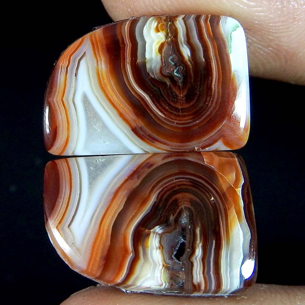 17.45Cts100%Natural Crazy Lace Agate Fancy pair Cabochon Loose Gemstone