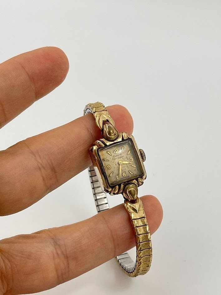 Vintage Ladies Girard Perregaux Womens Gold Plated Tone Swiss Mechanical Works