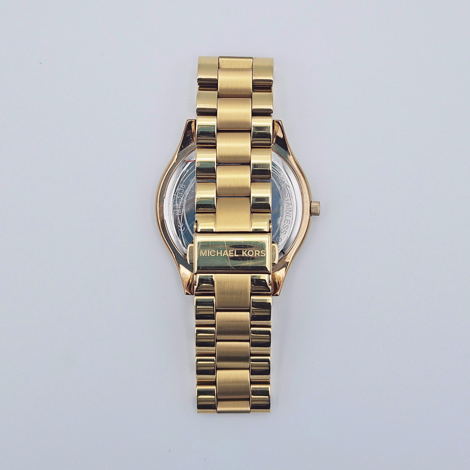 Michael Kors Argyle Gold Stainless Steel Watch with Rose Gold Dial MK3336
