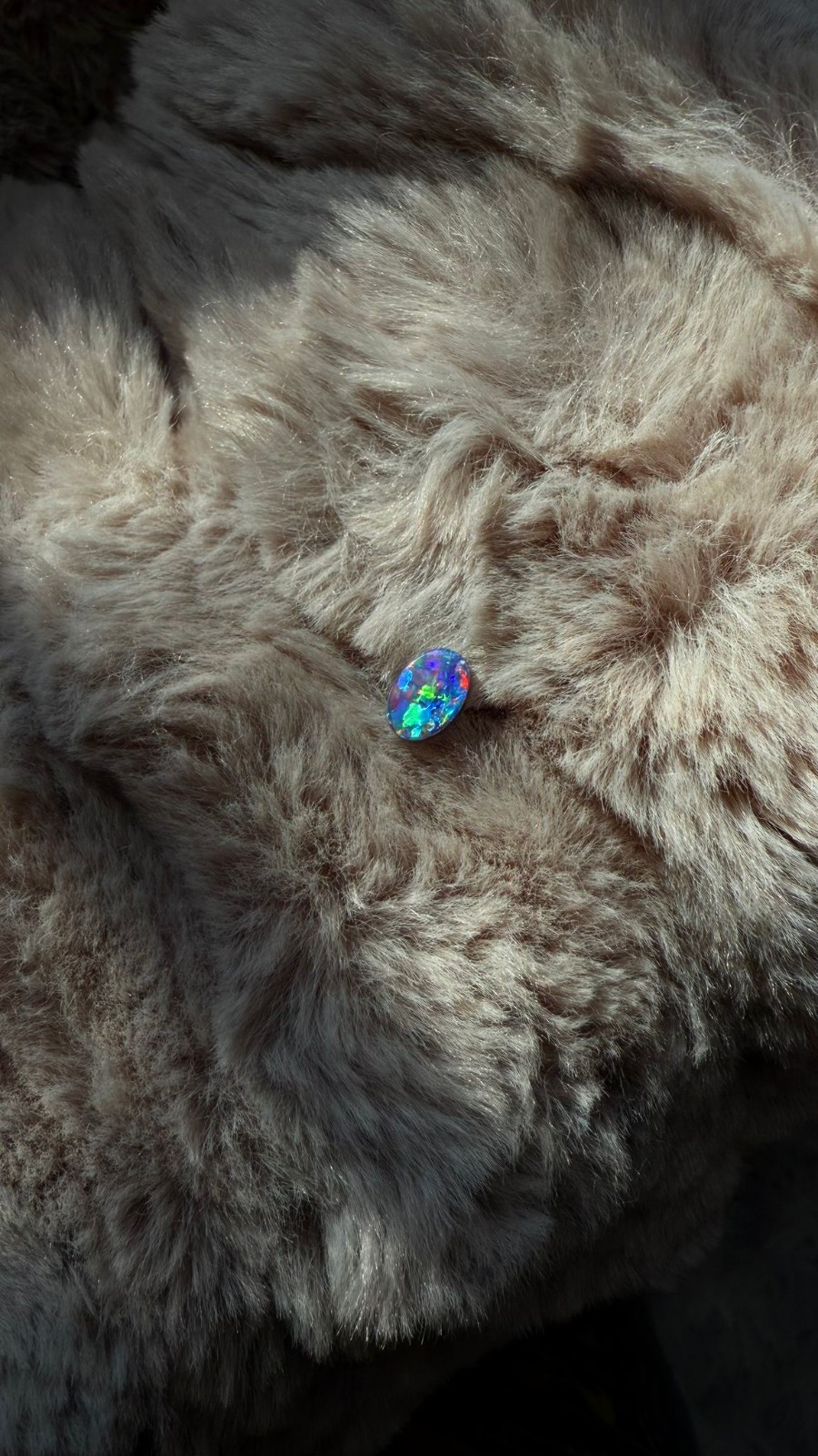 1.16ct Gem Grade Australian Opal Doublet – Rainbow Fire | Intense Play-of-Color