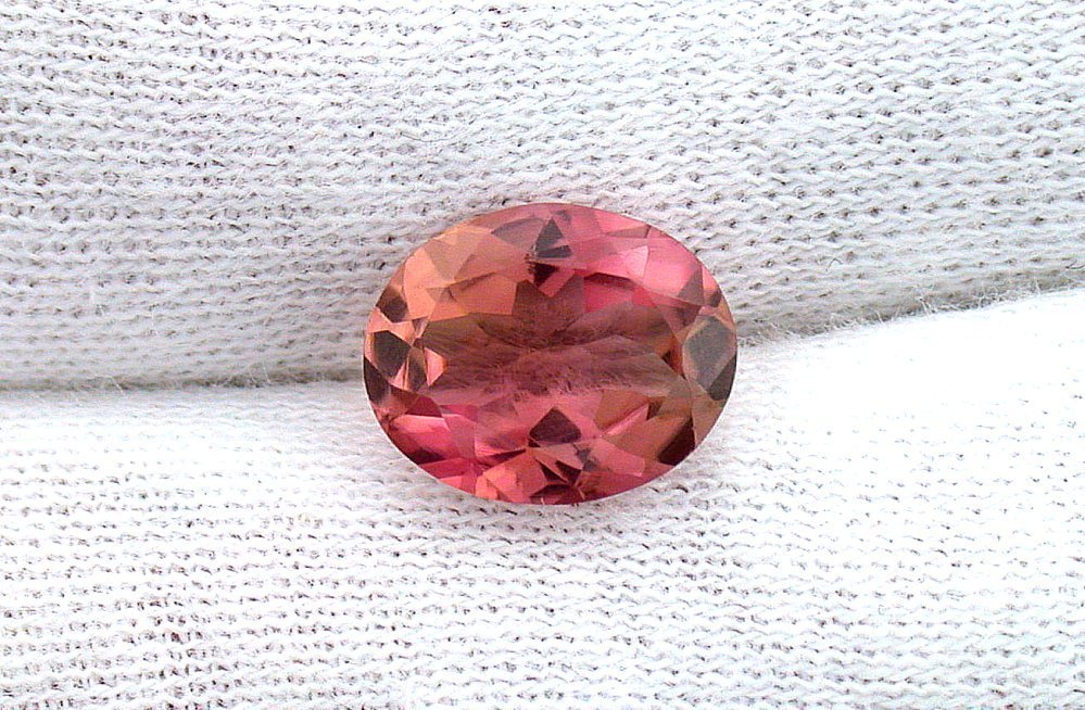 2.15 Carat 10×8 AAA Oval Brazilian Pink Peach Tourmaline Gem Gemstone EBS2563