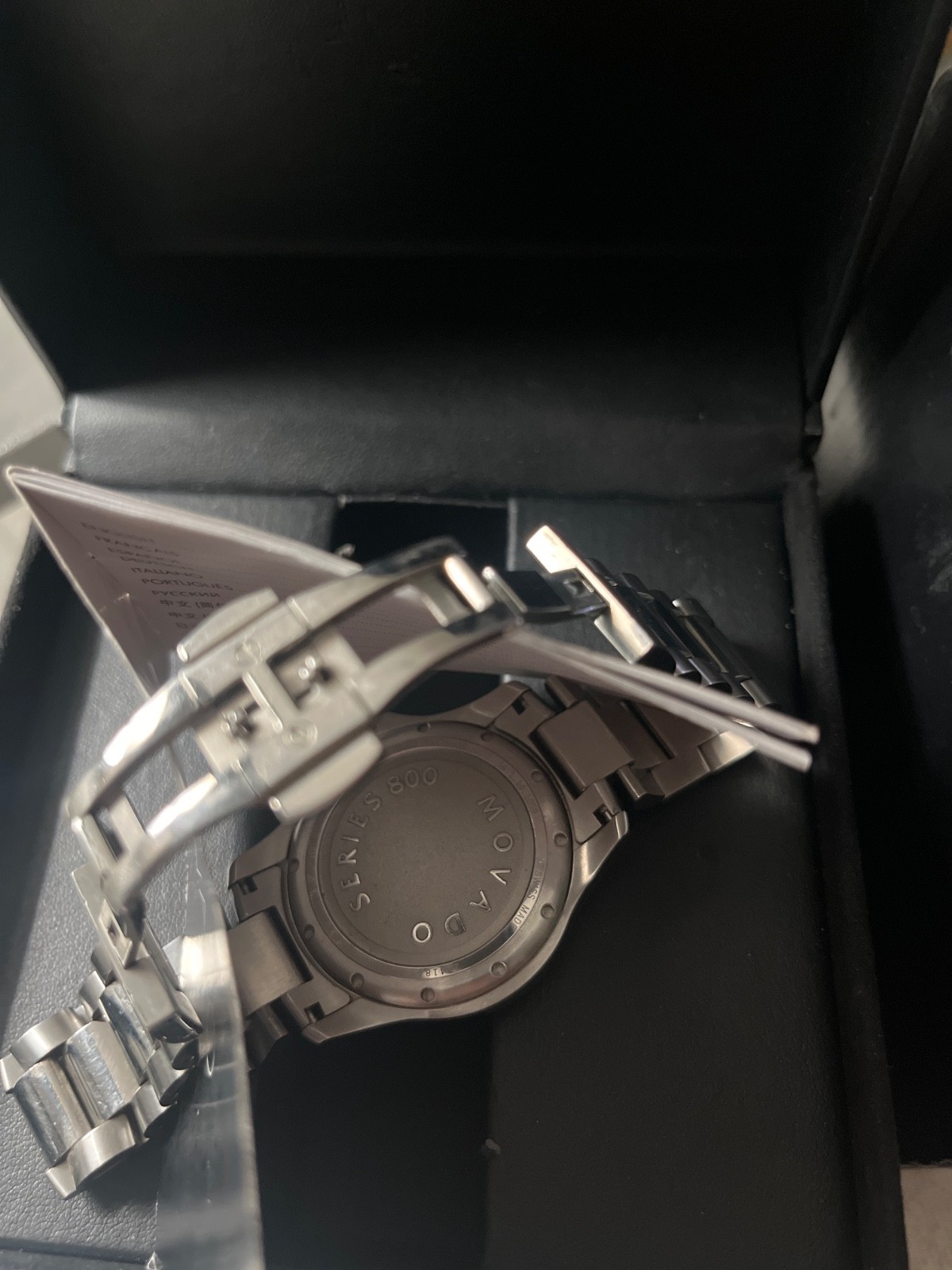 Movado Series 800 48mm Stainless Steel Case Silver Band – (2600074)