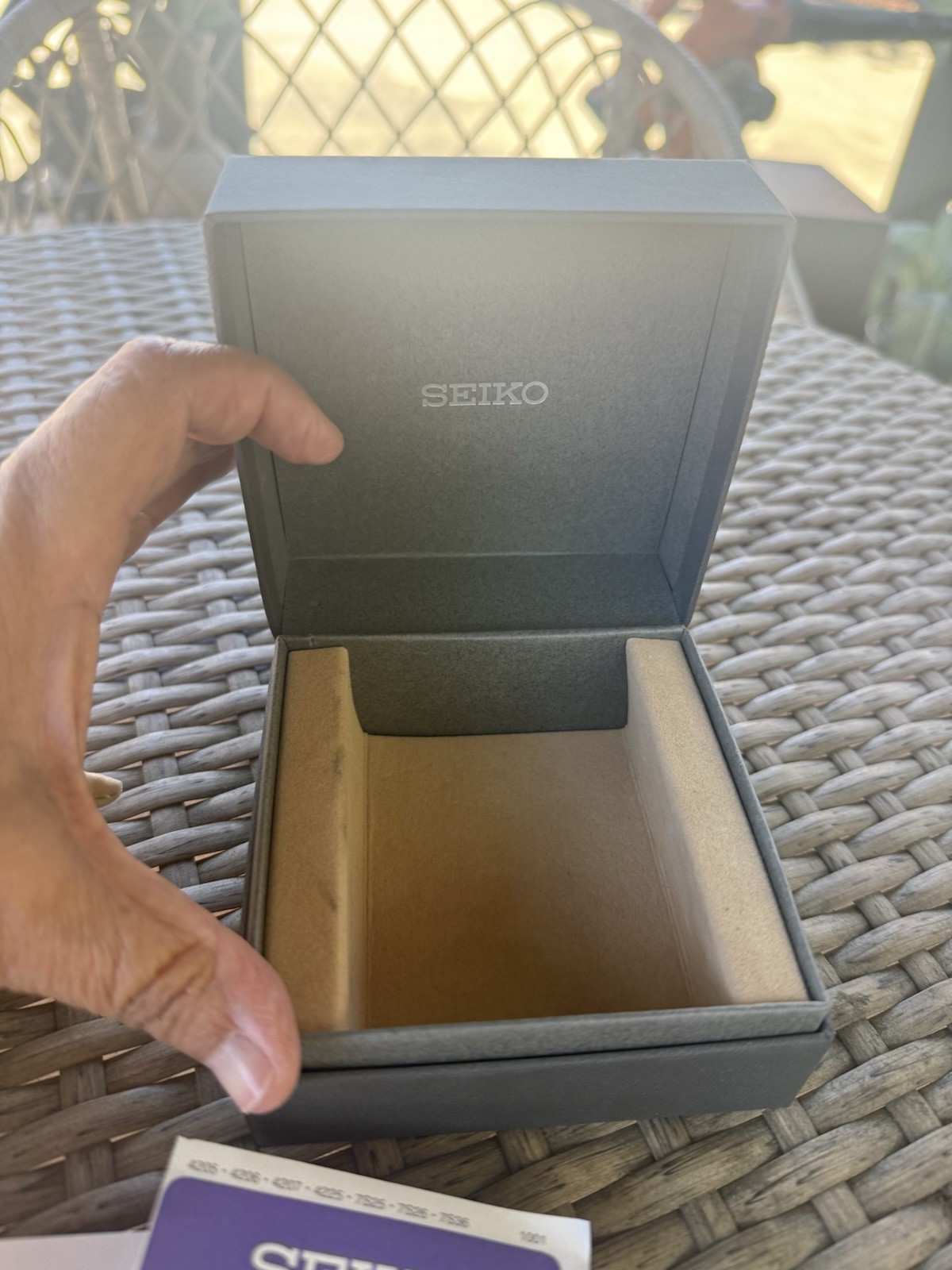 SEIKO Mens  Watch Empty Box Only