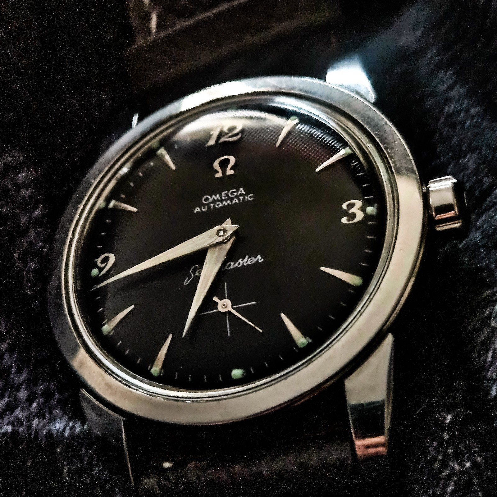 Omega Seamaster 2576-8 “Black Waffle Dial” (1-Year Movement Warranty)