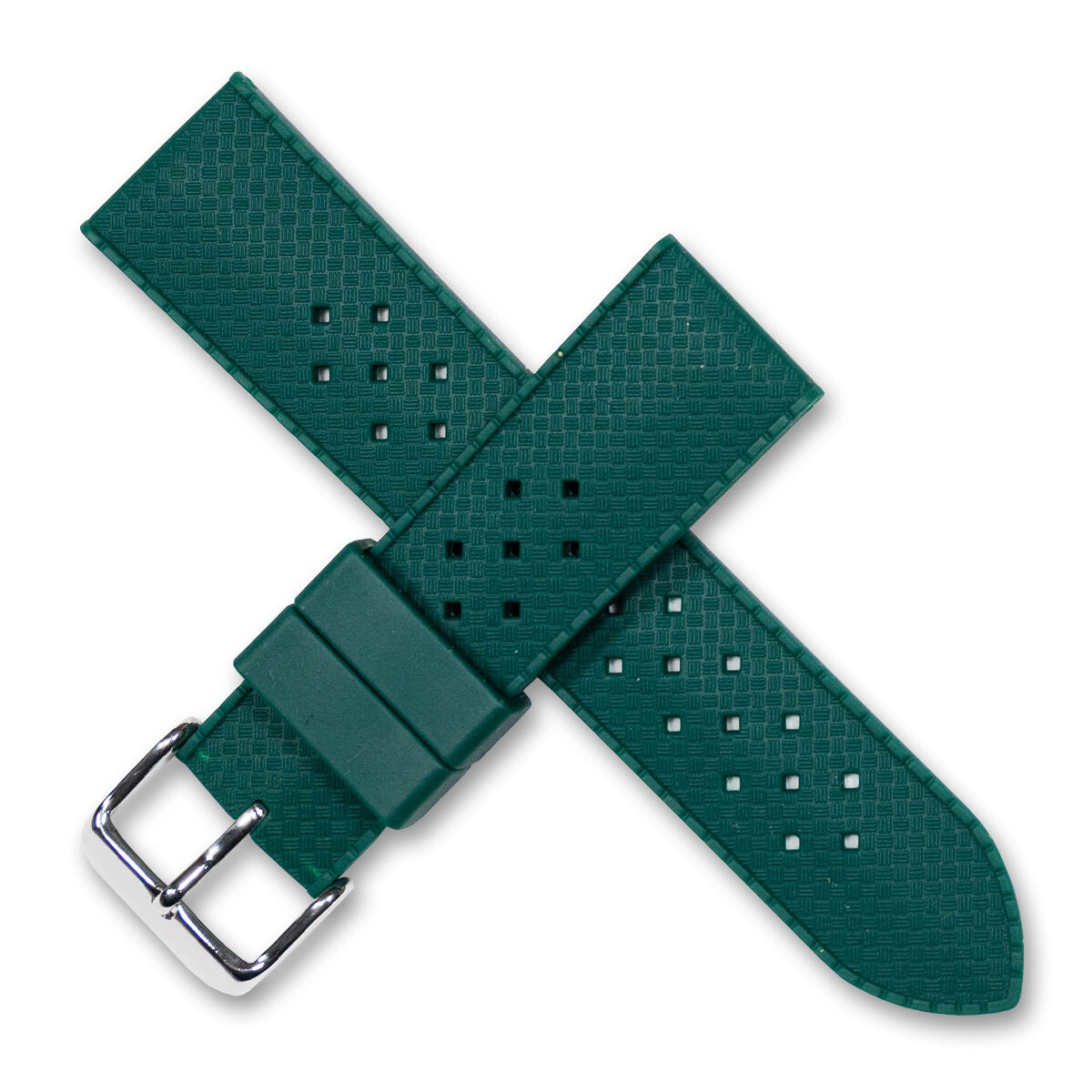 Green Silicone Rubber Watch Strap Band Rolex GMT Seamaster Seiko Diver Diving