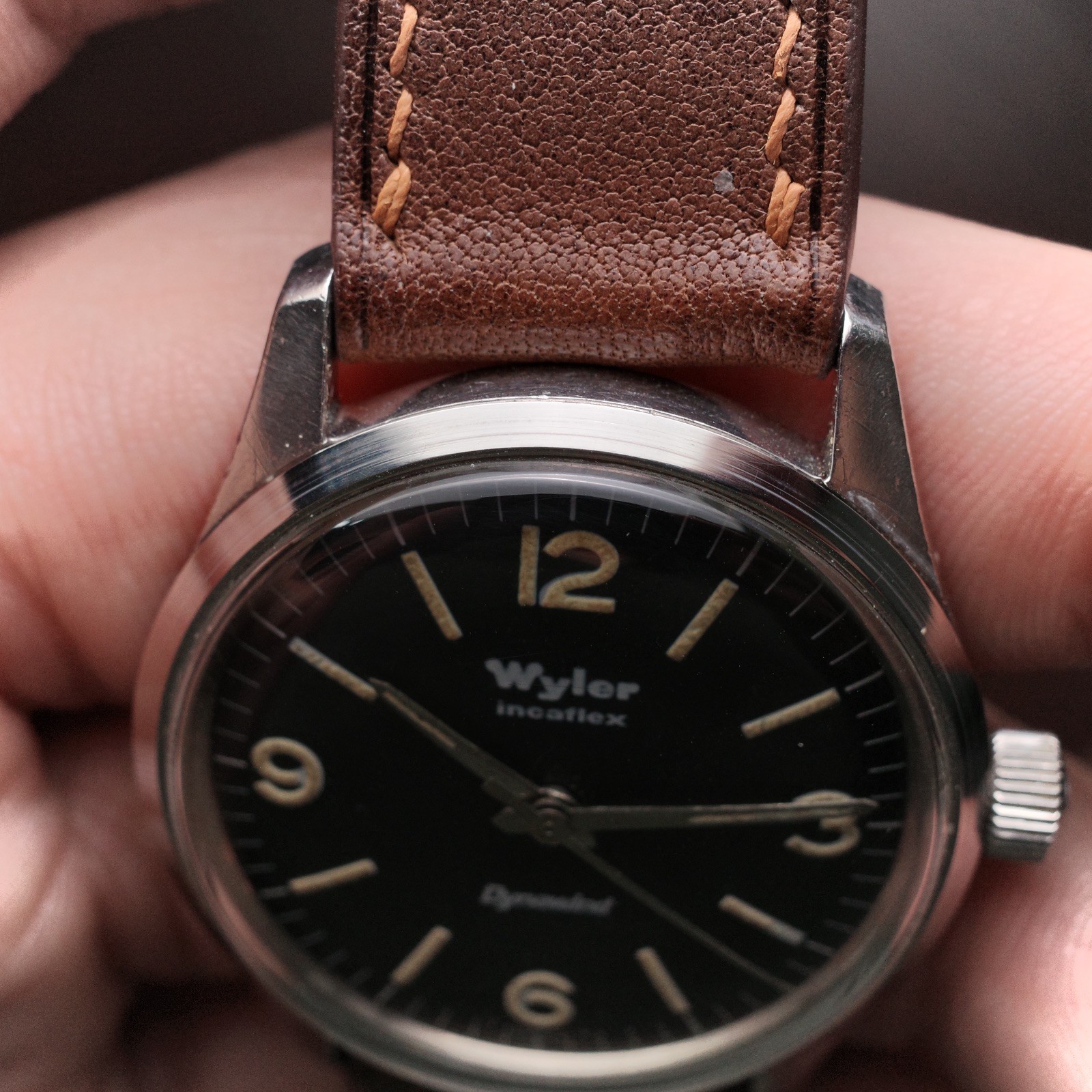 Wyler Incaflex Dynawind Lifeguard Men’s Vintage Watch