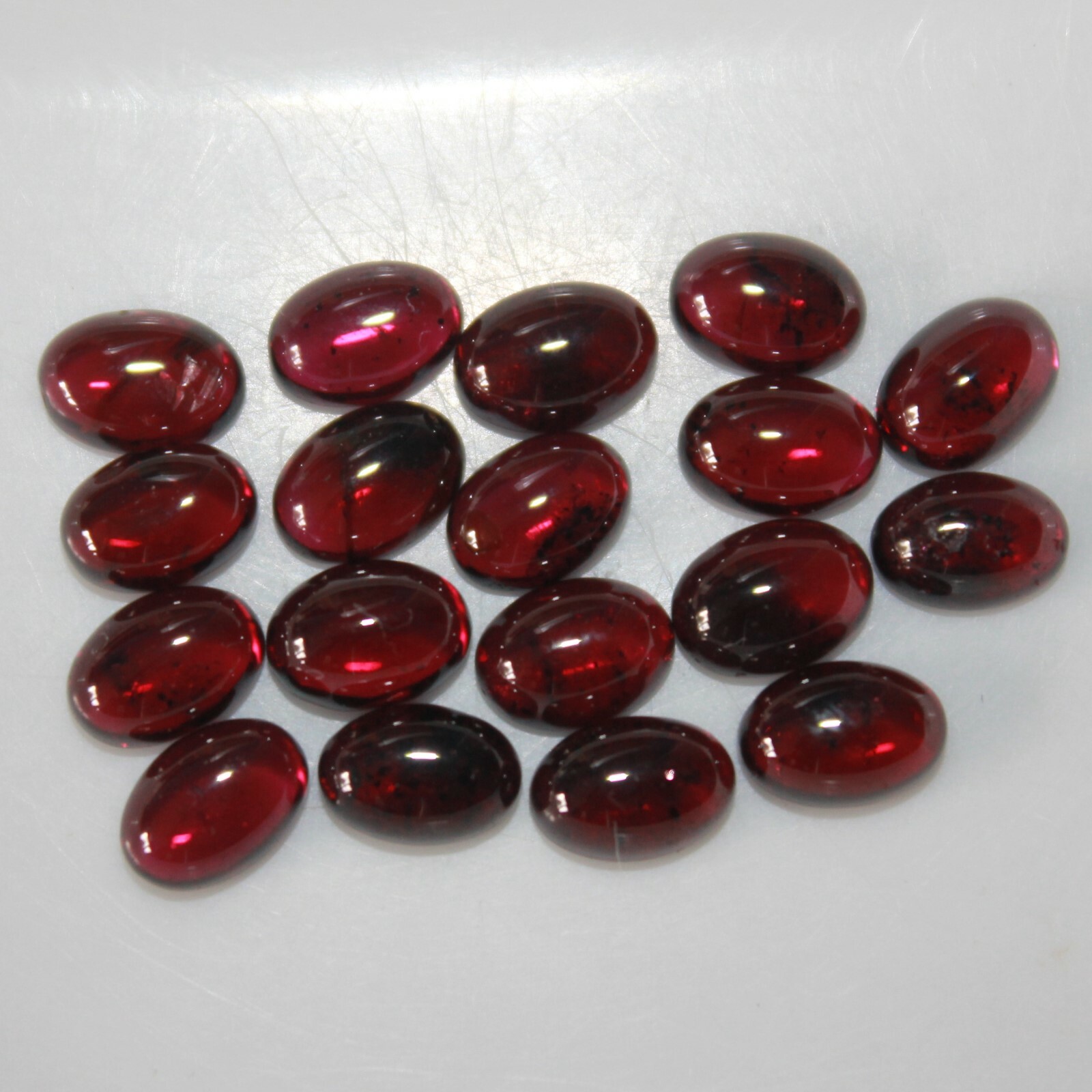 Almandine (Red) Garnet 7x5mm Cabochon Oval Loose Gemstone(s)