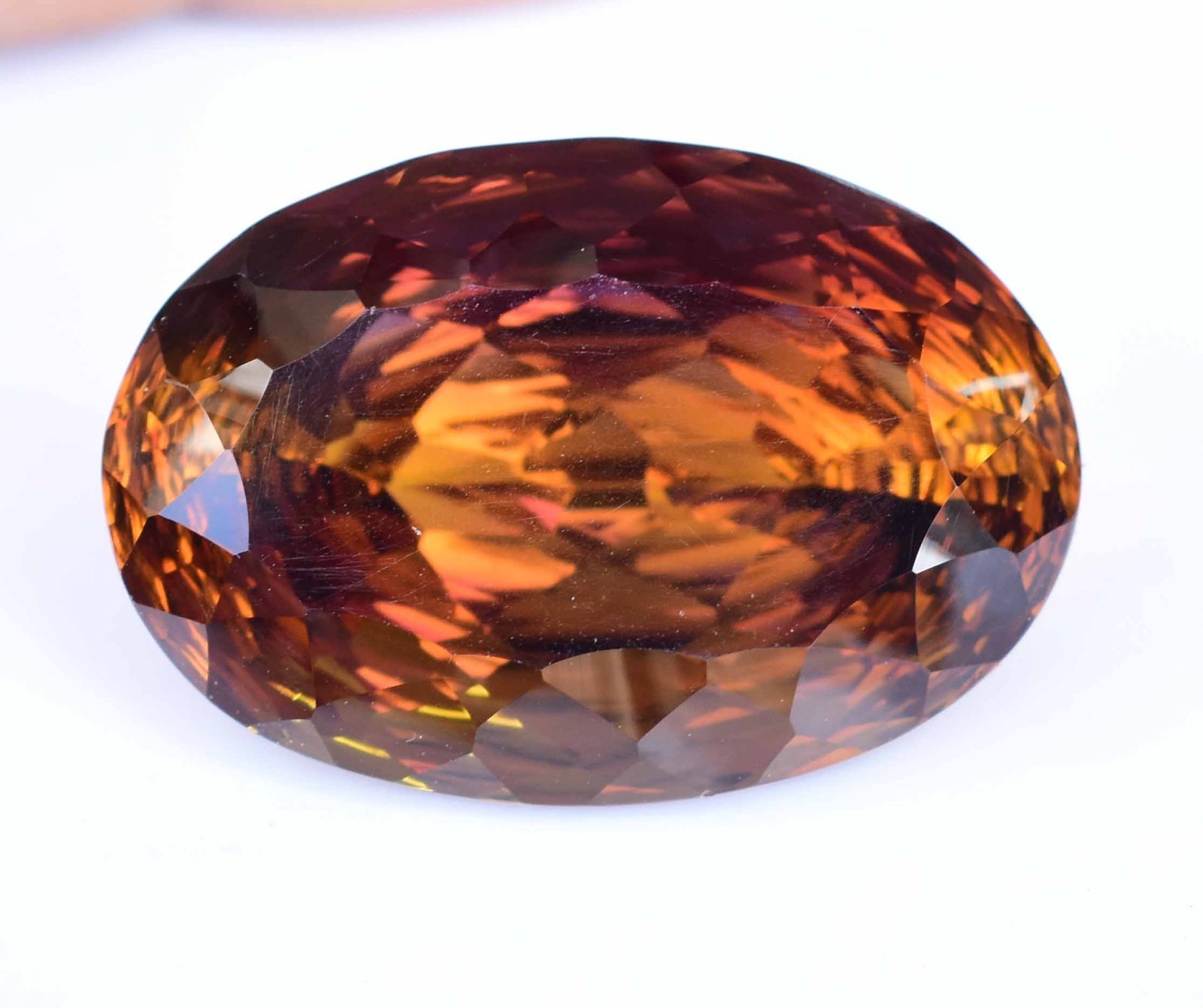 Flawless Natural Bi-Color Ametrine 52.05Ct Oval Cut Certified Untreated Gemstone