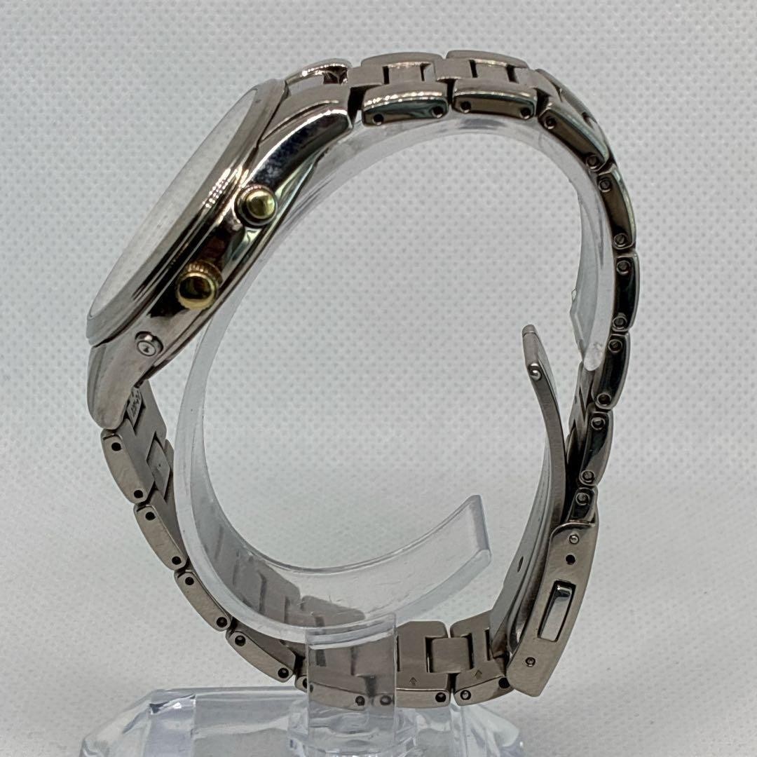 Seiko Men’s Watch Radio Solar Titanium Date Spirit Gold Japan 0713801