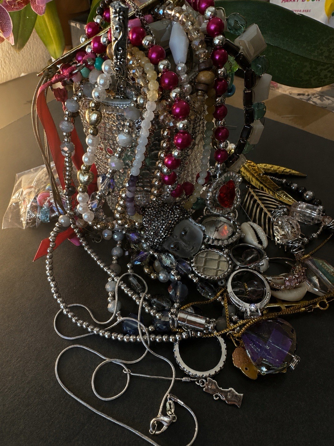 vintage mystery jewelry jar lots