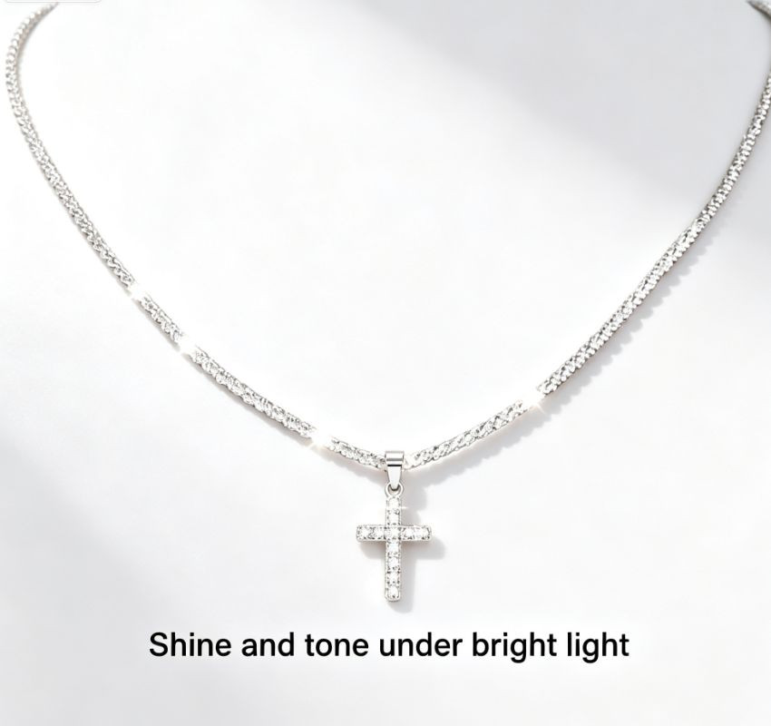 2PC Unisex Cross Pendant Necklaces Daily Wear – Fashion chain necklace