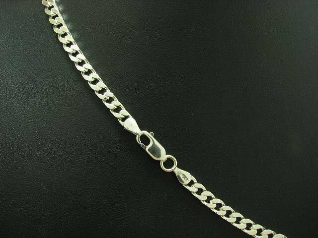 925 Sterling Silver Curb Chain / Real Silver / 20.47 In / 0.62 Oz