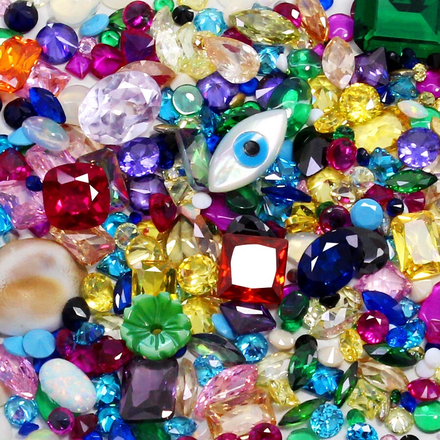 Natural Burma Ruby Emerald Tanzanite Tourmaline Citrine Opal 29 Pc Lot Gems B526