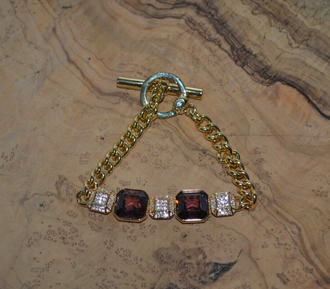 Henri Bendel Stone and Chain Toggle Bracelet