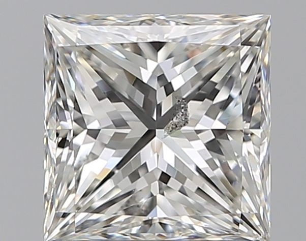 Natural Mined Diamond 1.60 CT Cert. GIA Princess Cut Loose H color SI2 clarity